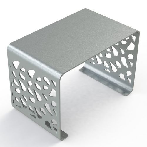 Sgabello contemporaneo - BA MT 7 B - Veco Urban Design - in lamiera / con supporto in lamiera di acciaio / doppio