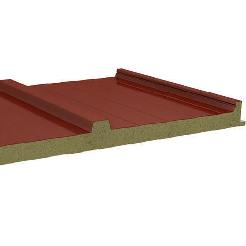 Pannello sandwich isolante per copertura - TRANSFORMADOS Y ACCESORIOS DEL SUR, S.L - bifacciale metallico / anima in lana di roccia / ad alta resistenza