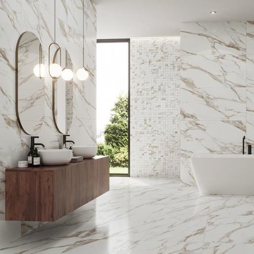 Piastrella in gres porcellanato - BORGUINI - KTL Ceramica - levigata / lucida / da interno