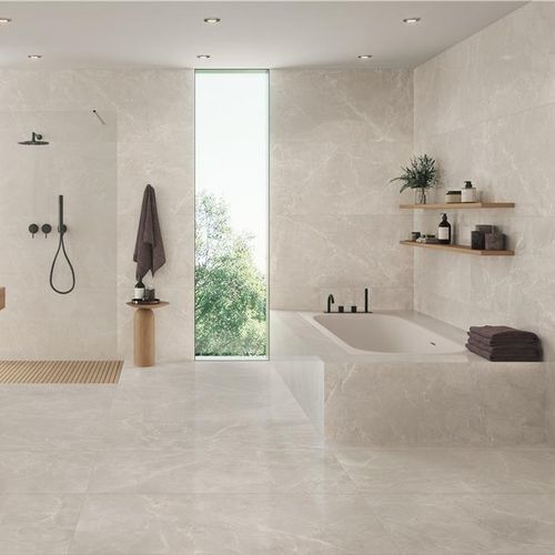 Piastrella in gres porcellanato - TUNDRA - KTL Ceramica - levigata / da interno / da bagno