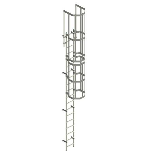 Scala con gabbia in alluminio - SG120 - Facal - in metallo / industriale / da esterno
