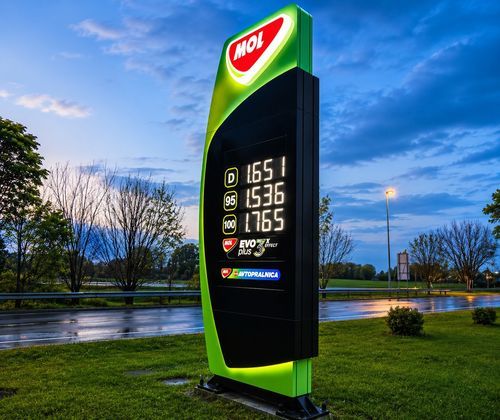 Totem di segnalazione - PRICE POLES - Elmont Bled d.d. - pubblicitario / digitale / LED