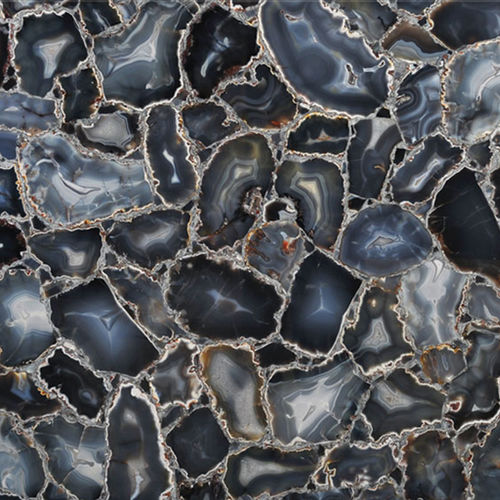 Lastra in pietra in quarzo - AGATE GREY NATURAL - Fiorantina Stone - a muro / levigata / grigia