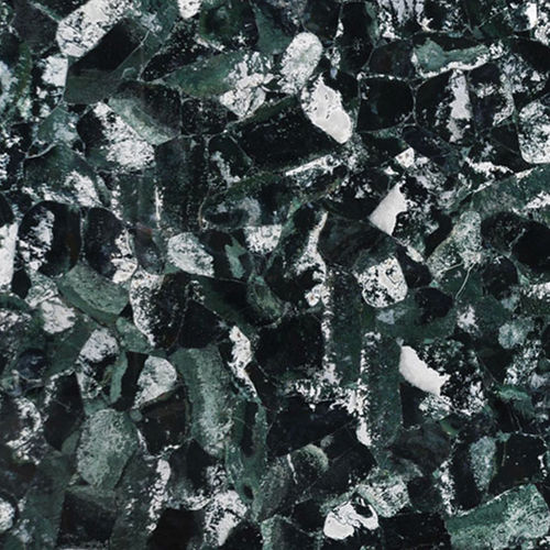 Lastra in pietra in quarzo - AGATE GREEN MOSS - Fiorantina Stone - per interni / levigata / verde
