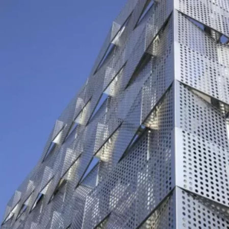 Facciata continua in pannelli - Alumideas Co.,Ltd. - in alluminio / decorativa / perforata