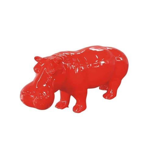 Scultura in resina - HAPPY HIPPO - GrandDécor - fatta a mano / a pavimento / contract