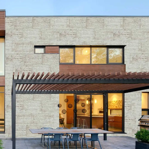 Paramento in travertino - NATRON - Thermostone - indoor / per esterni / da incollare
