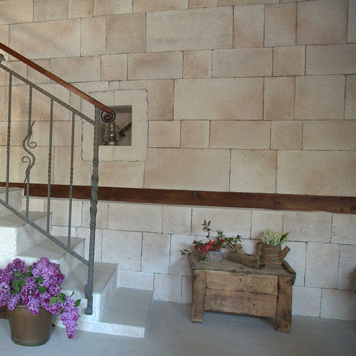 Paramento in travertino - OORT - Thermostone - indoor / per esterni / da incollare