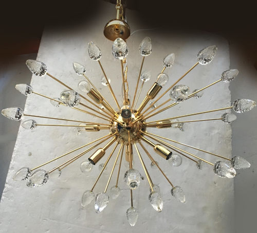 Lampadario contemporaneo - DEW - SimoEng SRLS - in vetro di Murano / da 9 lampadine / contract