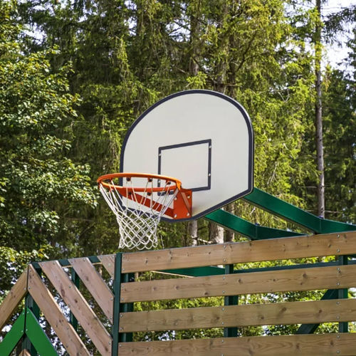 Tabellone da pallacanestro in legno - Demi-lune - BALIA - in fibra di vetro / ad arco / bianco