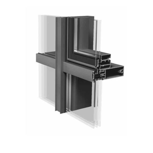 Sistema di facciata in vetro - ETEM E85 - INTERPLASTGROUP - in composito / in alluminio