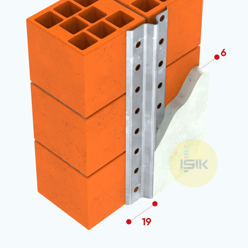 Profilo in acciaio galvanizzato - G1401 - ISIK PERDE RAYLARI SAN. TIC A.S. - a sezione simmetrica / per muro / per interni