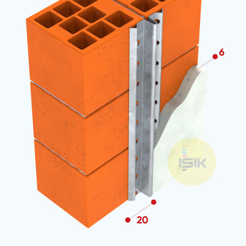 Profilo in acciaio galvanizzato - G1400  - ISIK PERDE RAYLARI SAN. TIC A.S. - a sezione simmetrica / per muro / per interni
