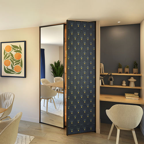 Porta per armadio da interno - COZEE - SEED - in alluminio anodizzato / a bilico / contemporanea