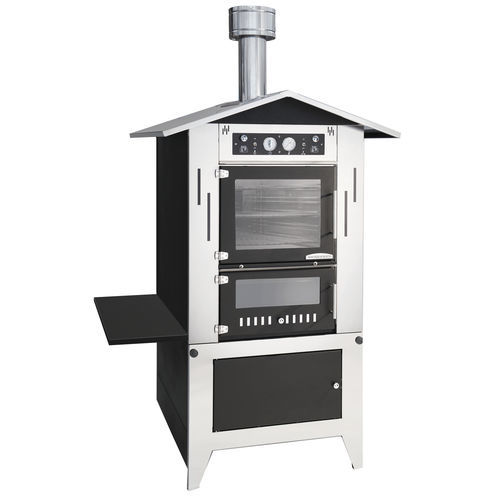 Forno a pizza per uso residenziale - STEEL - Rossofuoco Srl - a legna / a convezione / a libera installazione