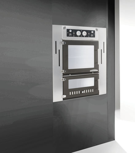 Forno a pizza per uso residenziale - STEEL - Rossofuoco Srl - a legna / a convezione / da incasso
