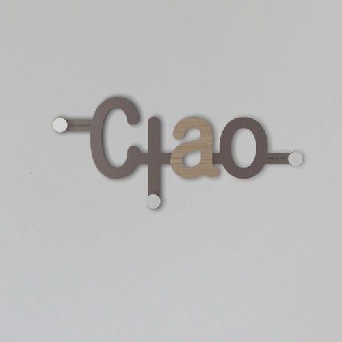 Appendiabiti a muro - Ciao - Calleadesign snc di L. Callea e C - contemporaneo / in MDF / nero