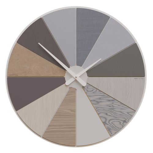 Orologio contemporaneo - Patchwork - Calleadesign snc di L. Callea e C - a muro / analogico / in legno