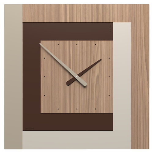 Orologio contemporaneo - Stripes 63 - Calleadesign snc di L. Callea e C - a muro / analogico / in legno