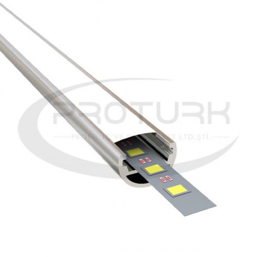 Profilo luminoso da incasso - Proturk Profil Sanayi İç ve Dış Ticaret Ltd.Ştı. - sporgente / LED / in plastica