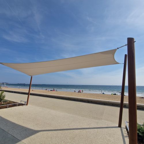 Pilastro per tenda a vela - Woodspars - in legno / lamellare / rotondo