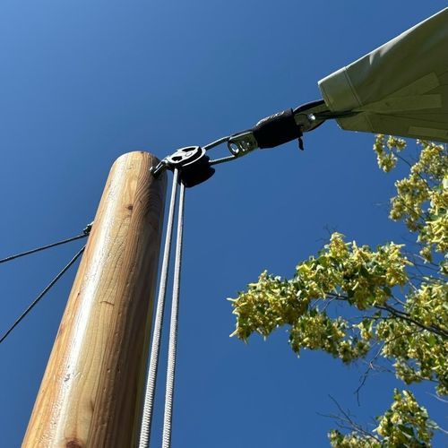 Vela ombreggiante resistente agli UV - Woodspars - impermeabile / su misura / resistente al vento