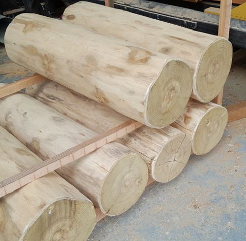 Palo di legno per allestimenti paesaggistici - Woodspars - in robinia