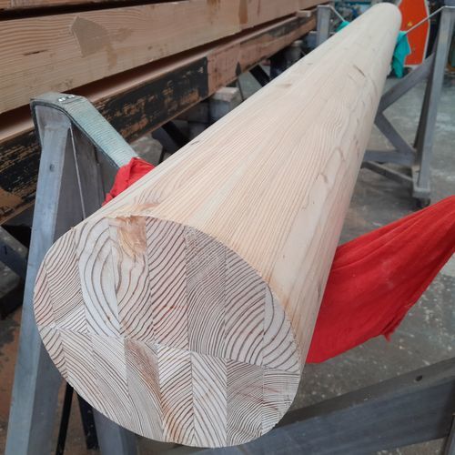 Colonna in legno - Woodspars - non lavorato / decorativa
