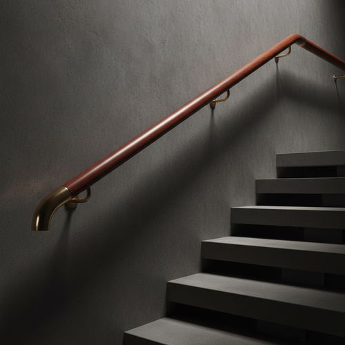 Corrimano in legno - 42.5 - Woodspars - in legno esotico / in mogano / in legno