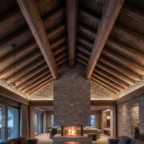Trave in legno - MONOLITH - Woodspars - rotonda / per carpenteria / per spa