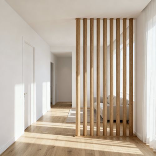 Pilastro in acacia - Woodspars - rotondo / elemento architettonico / per tenda a vela