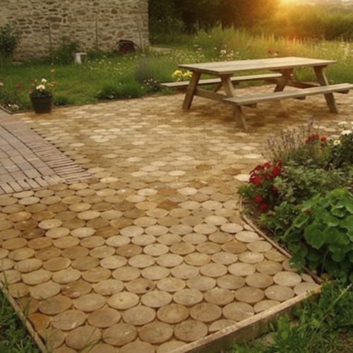 Pavé in legno - Woodspars - in rovere / per interni / per esterni