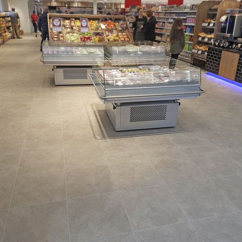 Pavimento in PVC - MODULE DESIGN X8 - Module 2 - da interno / per negozio / a quadrotte
