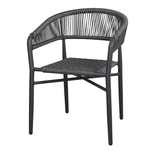 Sedia design scandinavo - KUADRA - MisterWils - da giardino / da interno / in poliestere