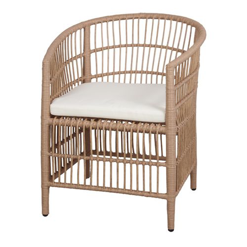 Sedia contemporanea - JEFFRY - MisterWils - da esterno / in alluminio / in rattan sintetico