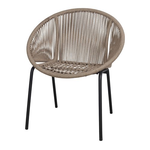 Sedia design scandinavo - CAPRESE - MisterWils - da interno / in metallo / in corda