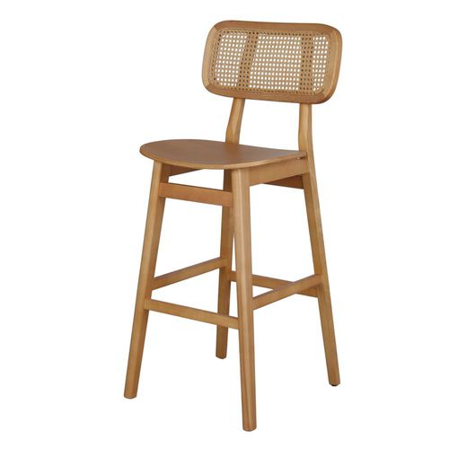 Sedia alta design scandinavo - RINALDO - MisterWils - da interno / in frassino / in legno massiccio