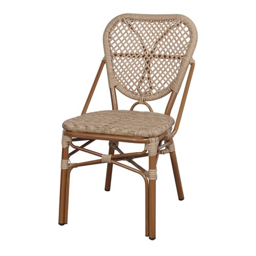 Sedia classica - LAUREN - MisterWils - da esterno / in rattan sintetico / con supporto in alluminio