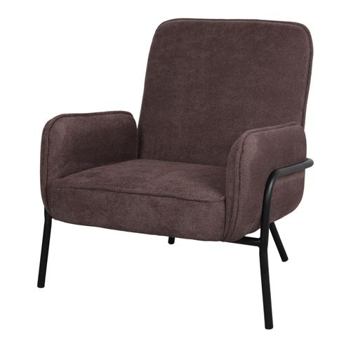 Poltrona contemporanea - ALUDA - MisterWils - in tessuto / in acciaio / marrone