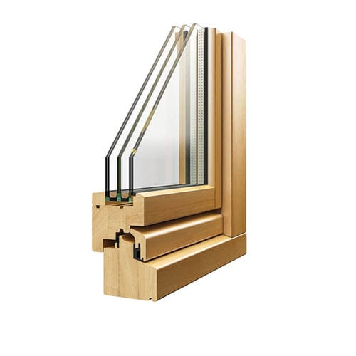 Finestra in vetro - TERMIK 80 SLIM - Caiframe - in legno / scorrevole / ad anta ribalta