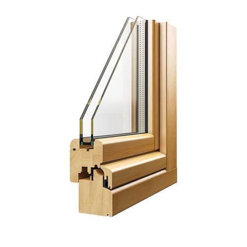 Finestra in vetro - DUAL - Caiframe - in legno / scorrevole / ad anta ribalta