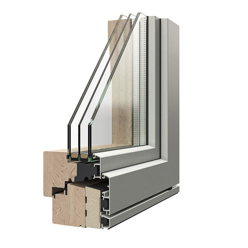 Finestra legno alluminio - PASSIVE - Caiframe - in alluminio / scorrevole / a battente