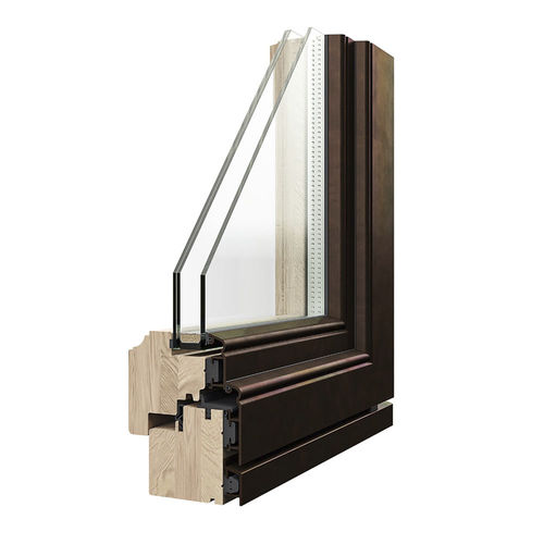 Finestra legno bronzo - AENEUS - Caiframe - in vetro / in legno / scorrevole