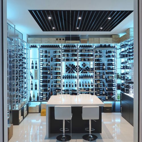 Cantinetta di servizio - Deerfield Beach - Dragon Cellars S.L - da parete / in metallo / in vetro acrilico