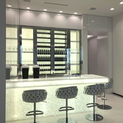 Cantinetta di servizio - BRISTOL - Dragon Cellars S.L - da incasso / in vetro / vetrata