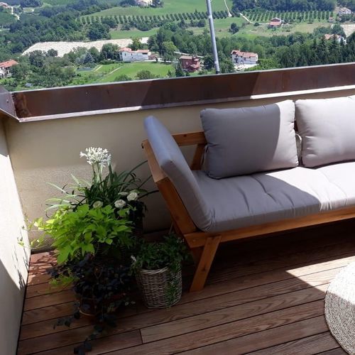 Listone per esterno in legno massiccio - BRUNO SRL - in teak / in padouk / da esterno