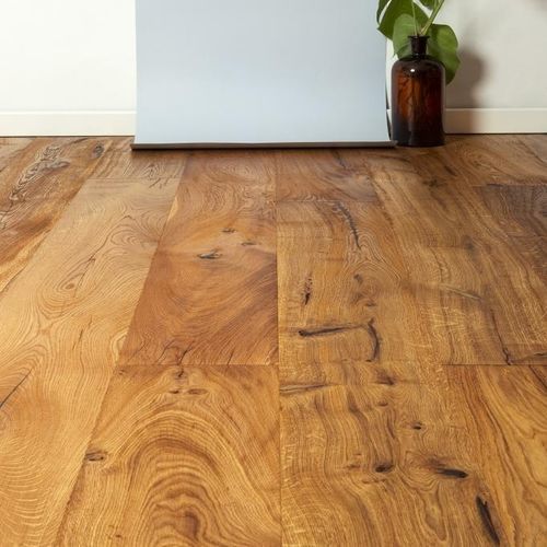 Parquet massello - B.Logic - BRUNO SRL - in rovere / ponte di barca / spazzolato