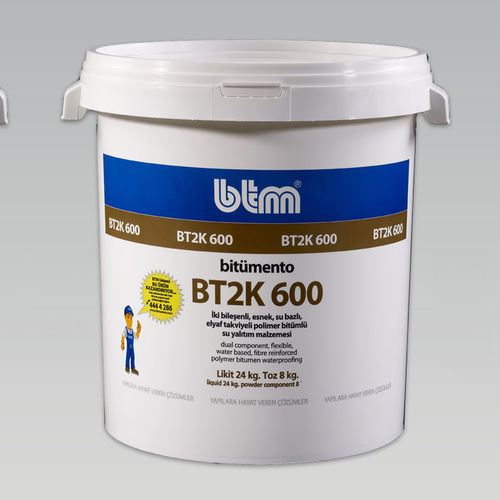 Guaina liquida impermeabilizzante di protezione - BT2K 600 - BTM - per muro / per fondazione / per seminterrato