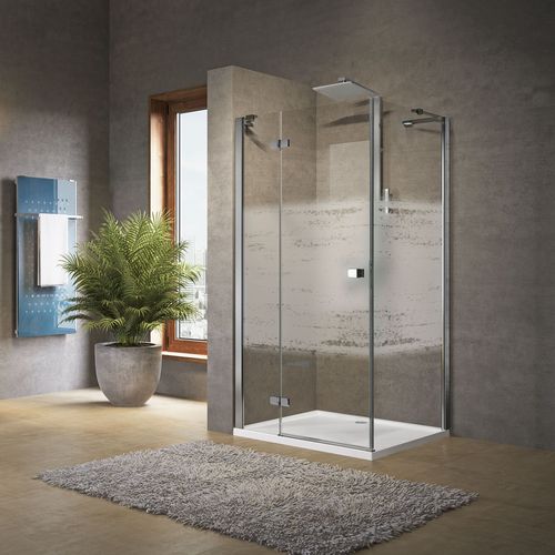 Parete doccia battente - BRERA G+F - NOVELLINI - quadrata / d'angolo / in vetro temprato