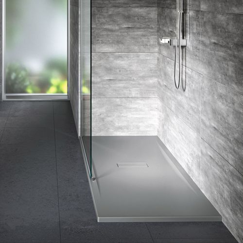 Piatto doccia rettangolare - CUSTOM - NOVELLINI - da appoggio / ultrapiatto / in acciaio